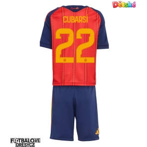 Španělsko Pau Cubarsi #22 Dětské Domácí dres komplet MS 2026 Krátký Rukáv (+ trenýrky)
